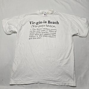 Vintage Virginia Beach Definition Souvenir travel Tshirt XL
